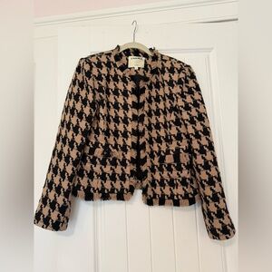 L’Agence houndstooth jacket